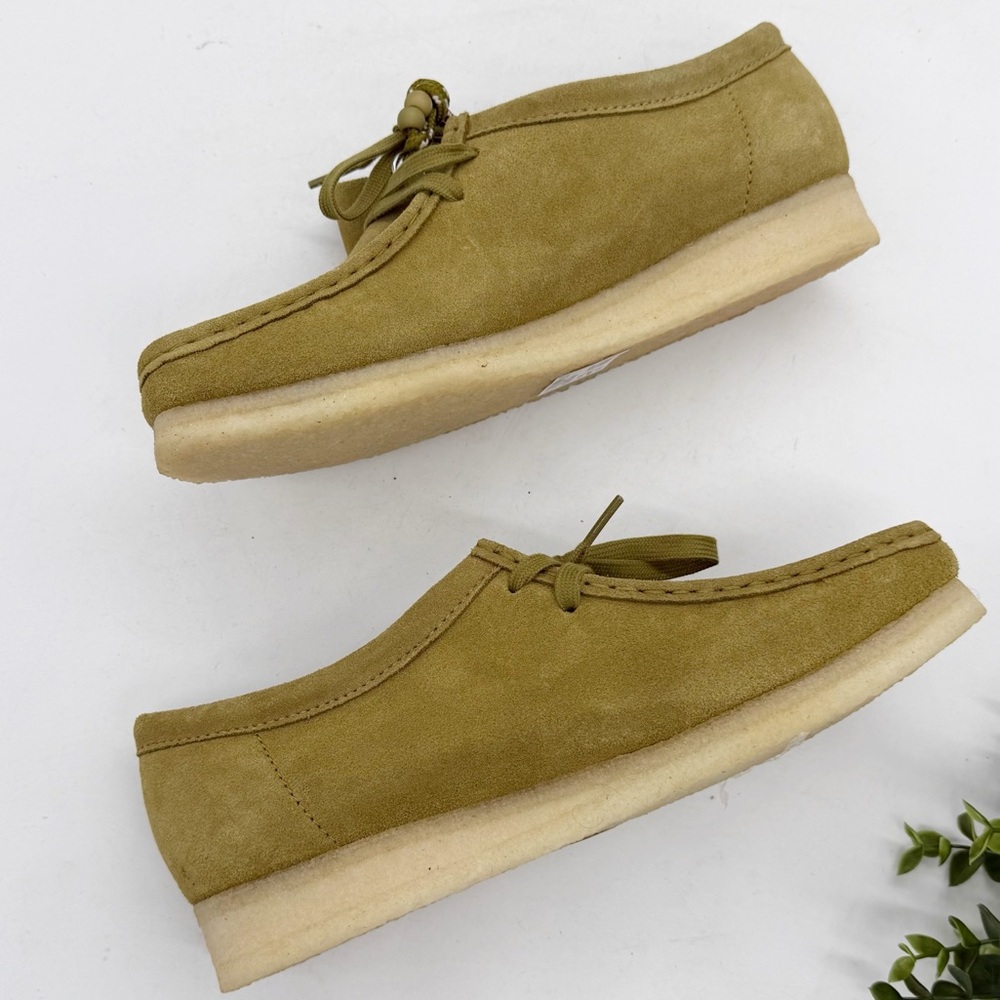 Clarks Originals Green Wallabee Derbys Suede Loafer Size 9.5 Boho Classic NEW - Picture 10 of 12